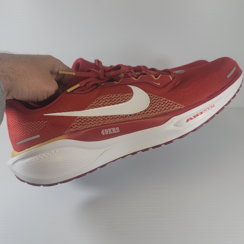 Nike San Francisco 49ers Red Air Zoom Pegasus 41 Mens Size 13 Shoes FZ5070-600 - Picture 5 of 10